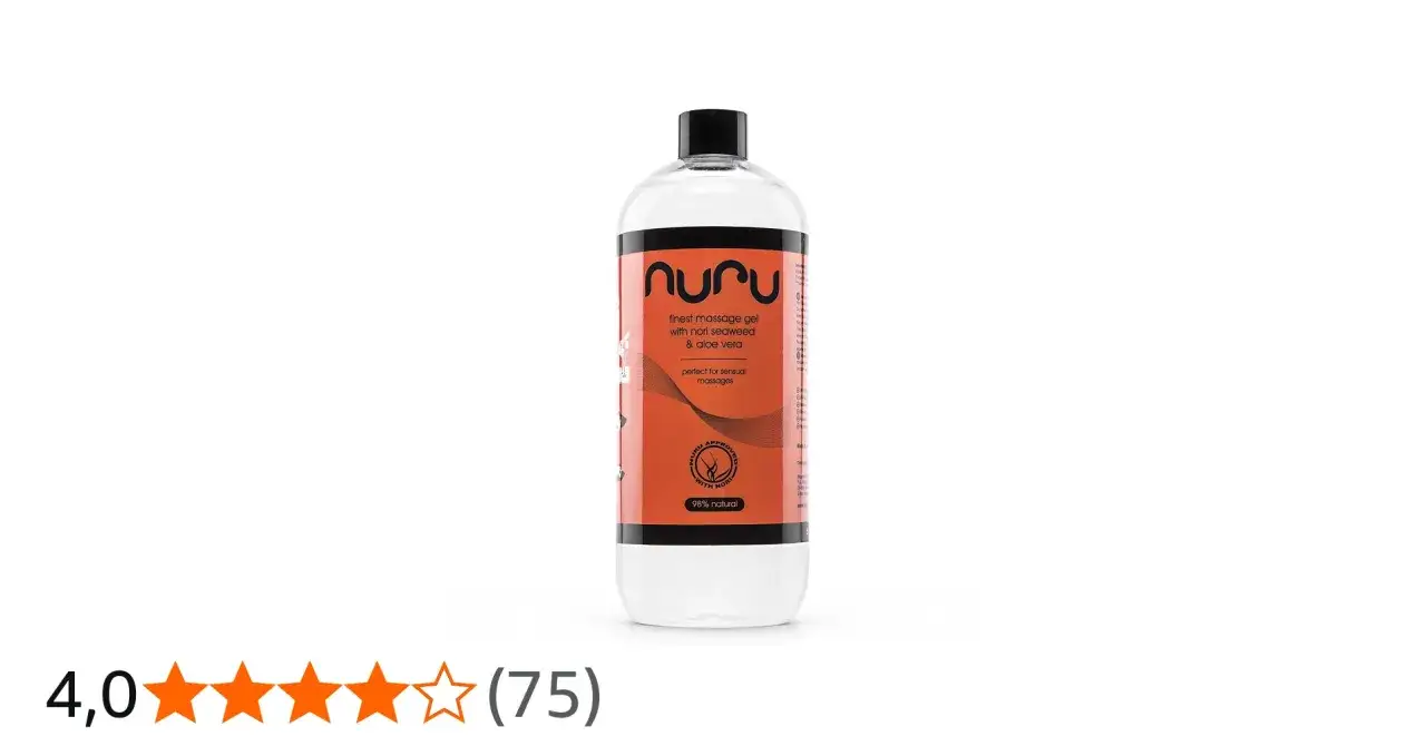 Żel do masażu Nuru z wodorostami nori i aloesem, idealny do zmysłowych masaży. 98% naturalny.