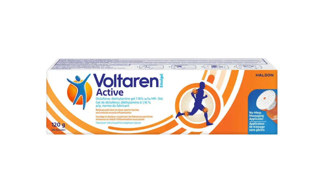 Voltaren Emulgel Active - maść dla sportowców na ścięgna, łagodzi ból po urazach i zmniejsza stan zapalny mięśni. Z aplikatorem.